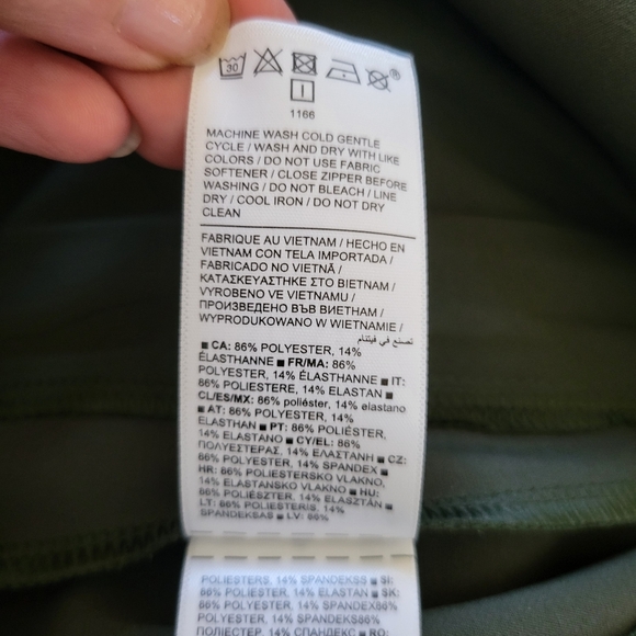 Athleta Endless High Rise Pant Olive Green Athleisure Stretch Casual Ladies 8. - Picture 8 of 8